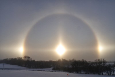 Sundog picture taken at farm