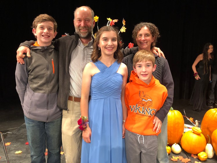 Family at homecoming